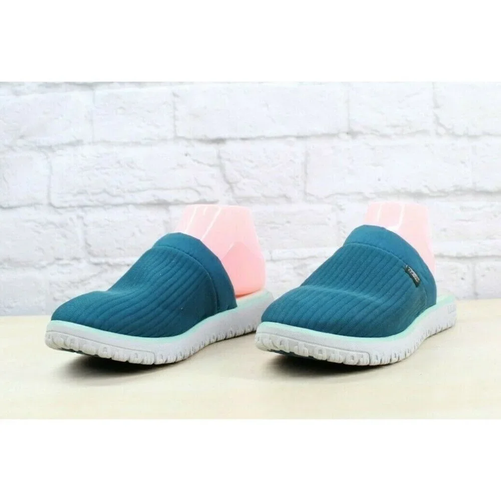 LL Bean Blue Mesh Cozy Super Soft Airlight Slipper Scuffs Size 6 M - Picture 2 of 9